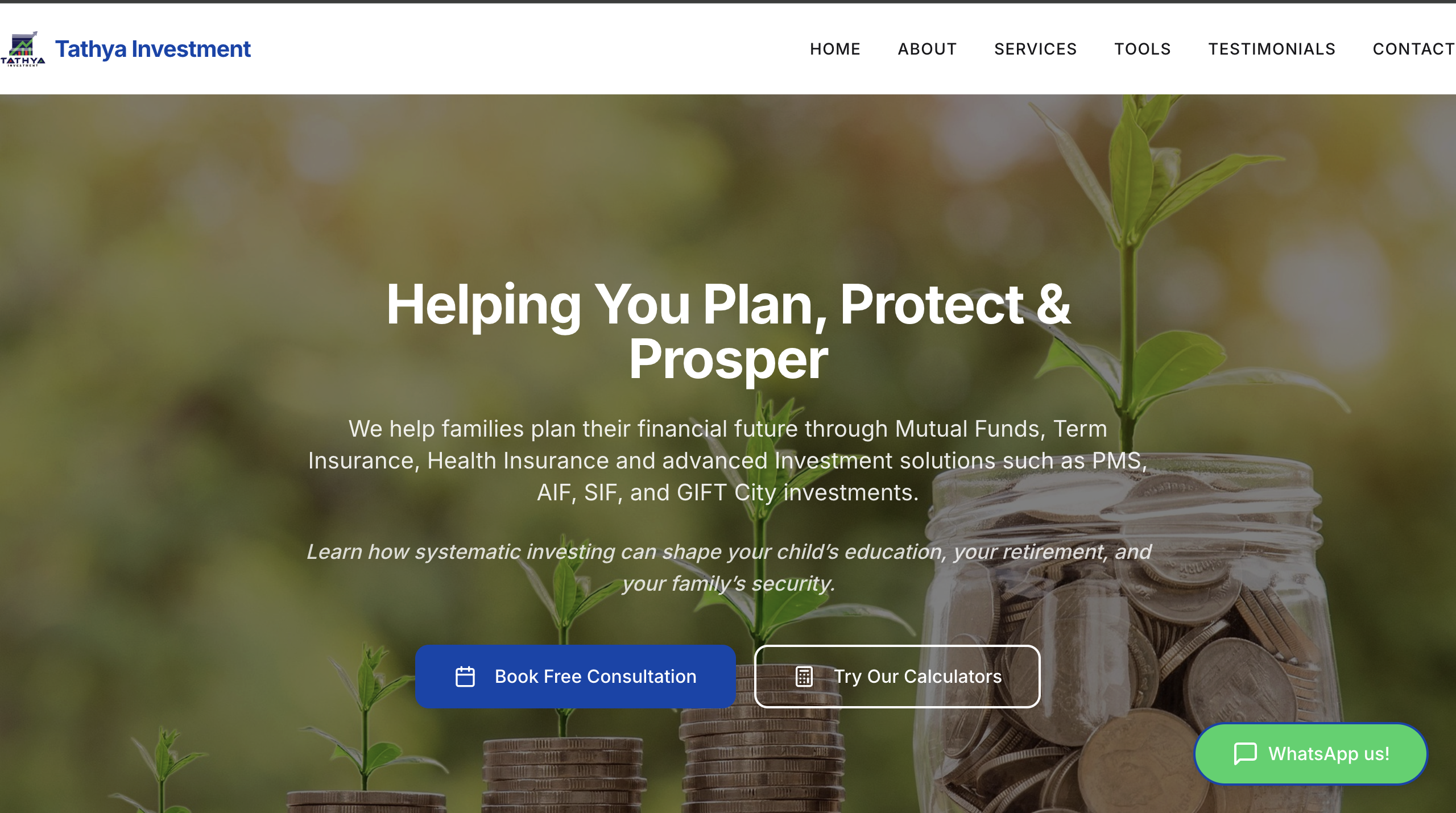 Tathya Investment website